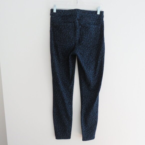 SPANX Jean-ish Slimming Ankle Leggings in Blue Denim Leopard Print - Size S - Picture 10 of 12
